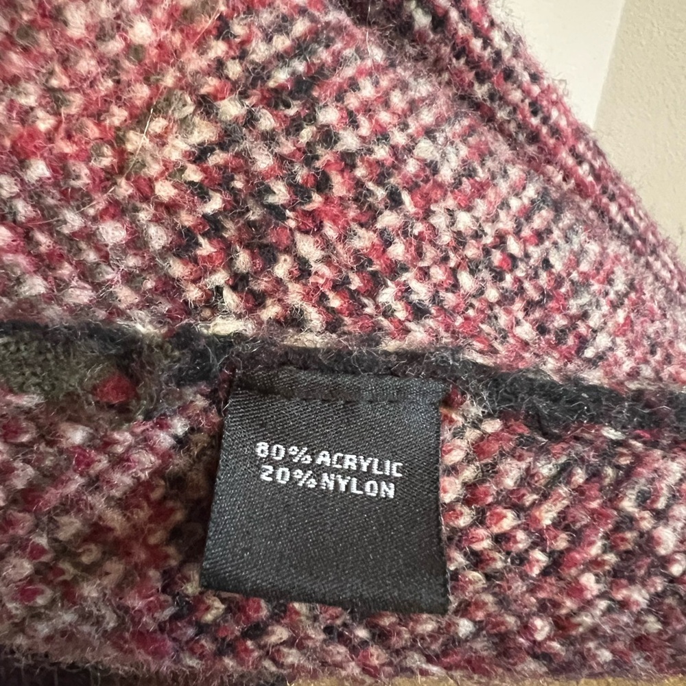 Plaid Long Coat with Pockets - Picture 5 of 5